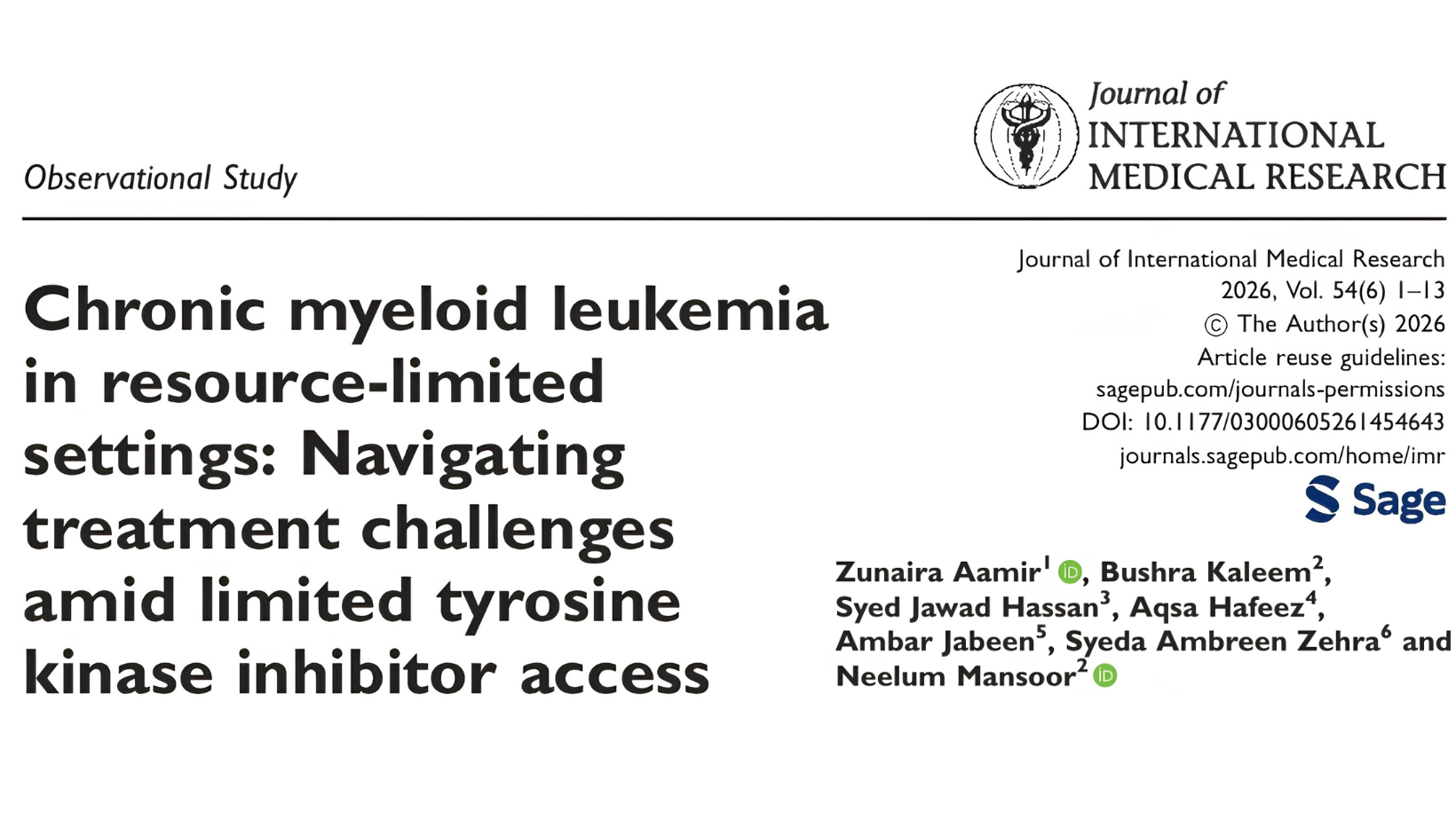 IHHN Research Highlights Challenges in Chronic Myeloid Leukemia Care in Resource-Limited Settings